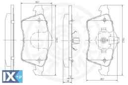 Σετ τακάκια, δισκόφρενα OPTIMAL 10137