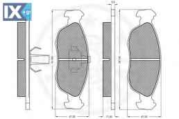 Σετ τακάκια, δισκόφρενα OPTIMAL 10198