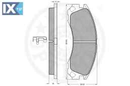 Σετ τακάκια, δισκόφρενα OPTIMAL 10330