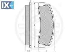 Σετ τακάκια, δισκόφρενα OPTIMAL 9205