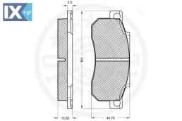 Σετ τακάκια, δισκόφρενα OPTIMAL 9418