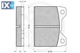 Σετ τακάκια, δισκόφρενα OPTIMAL 9576