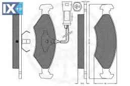 Σετ τακάκια, δισκόφρενα OPTIMAL 9607