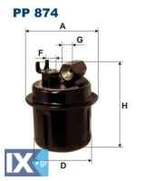 Φίλτρο καυσίμου FILTRON PP874