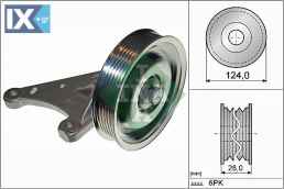 Τροχαλία παρέκκλισης, ιμάντας poly-V INA 532077310