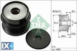 Ελεύθερη περιστροφή γεννήτριας INA 535018910