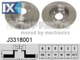 Δισκόπλακα NIPPARTS J3318001