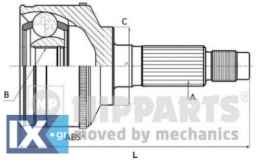 Σετ άρθρωσης, άξονας μετάδ. κίν. NIPPARTS N2820525
