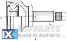 Σετ άρθρωσης, άξονας μετάδ. κίν. NIPPARTS N2824166
