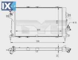 Ψυγείο, ψύξη κινητήρα TYC 7250028R