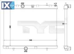 Ψυγείο, ψύξη κινητήρα TYC 7260019R