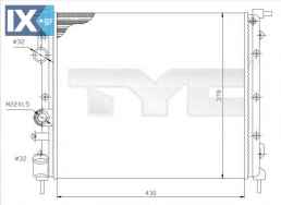 Ψυγείο, ψύξη κινητήρα TYC 7280026