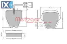 Σετ τακάκια, δισκόφρενα METZGER 1170231