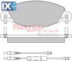 Σετ τακάκια, δισκόφρενα METZGER 1170437