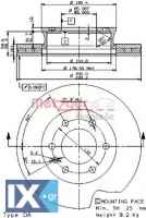 Δισκόπλακα METZGER 25053E