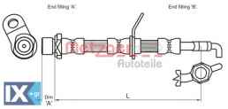 Ελαστικός σωλήνας φρένων METZGER 4110028