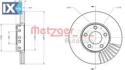 Δισκόπλακα METZGER 6110016