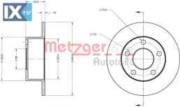 Δισκόπλακα METZGER 6110017