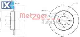 Δισκόπλακα METZGER 6110165