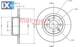 Δισκόπλακα METZGER 6110281