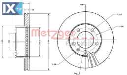 Δισκόπλακα METZGER 6110287