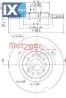 Δισκόπλακα METZGER 6110303