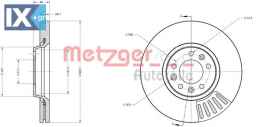 Δισκόπλακα METZGER 6110318