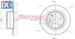 Δισκόπλακα METZGER 6110369