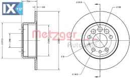 Δισκόπλακα METZGER 6110452