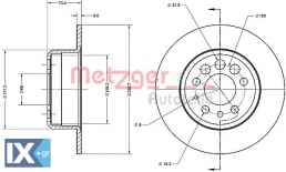 Δισκόπλακα METZGER 6110452