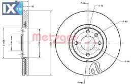 Δισκόπλακα METZGER 6110475