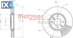 Δισκόπλακα METZGER 6110562