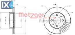 Δισκόπλακα METZGER 6110618