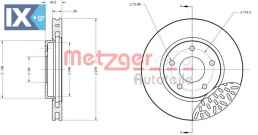 Δισκόπλακα METZGER 6110664